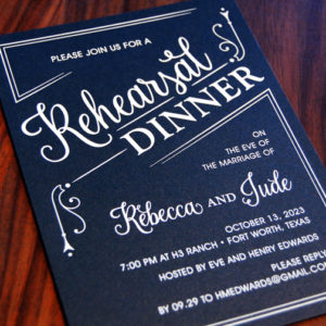 Rehearsal Dinner Invitation Rehearsal Dinner Invitation