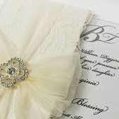 wedding invitation with bow wedding invitation with bow