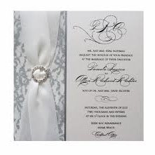 wedding invitation with bow wedding invitation with bow